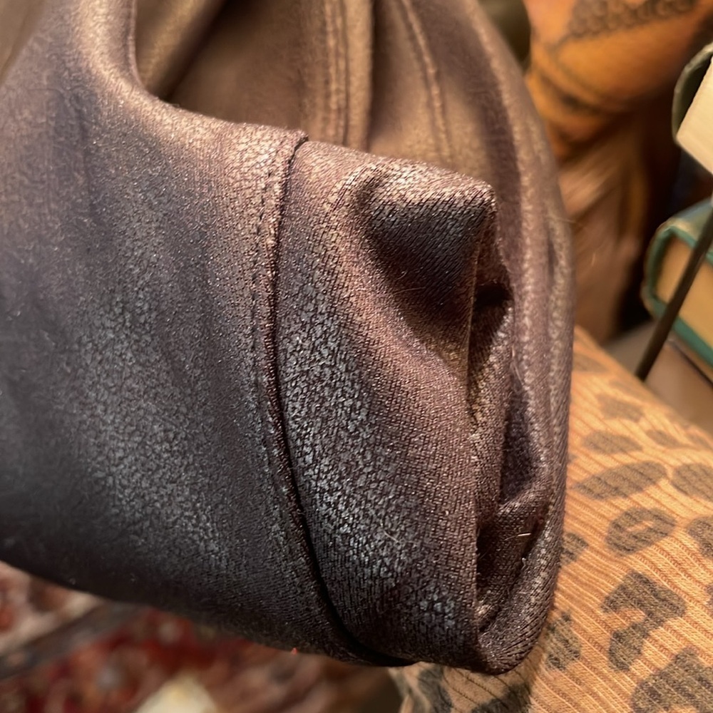 No Boundaries Faux Leather Pants (Dark Brown, Size L)​